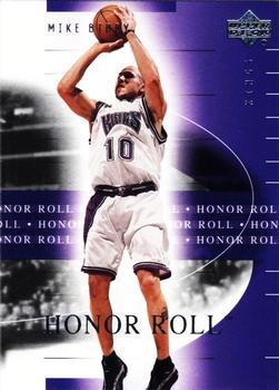 2001-02 Upper Deck Honor Roll #75 Mike Bibby Front