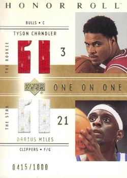 2001-02 Upper Deck Honor Roll #122 Tyson Chandler / Darius Miles Front