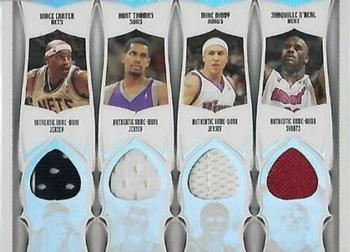 2005-06 Topps Luxury Box - Stat Sheet 7 Relics #SSR-7 Vince Carter / Kurt Thomas / Mike Bibby / Shaquille O'Neal / Shawn Marion / Ray Allen / Kobe Bryant Front