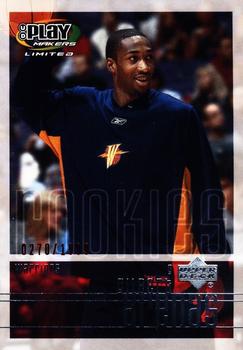 2001-02 UD PlayMakers Limited #127 Gilbert Arenas Front