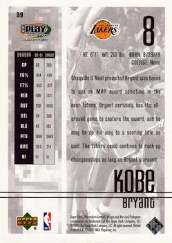 2001-02 UD PlayMakers Limited #39 Kobe Bryant Back