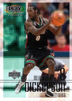 2001-02 UD PlayMakers Limited #46 Michael Dickerson Front