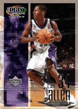 2001-02 UD PlayMakers Limited #52 Ray Allen Front