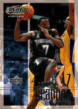 2001-02 UD PlayMakers Limited #58 Terrell Brandon Front