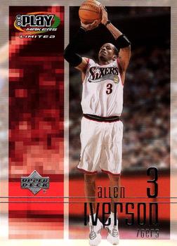 2001-02 UD PlayMakers Limited #70 Allen Iverson Front