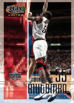 2001-02 UD PlayMakers Limited #71 Dikembe Mutombo Front