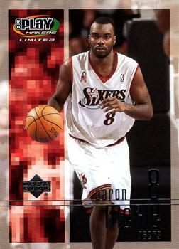 2001-02 UD PlayMakers Limited #72 Aaron McKie Front