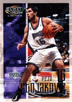 2001-02 UD PlayMakers Limited #81 Peja Stojakovic Front