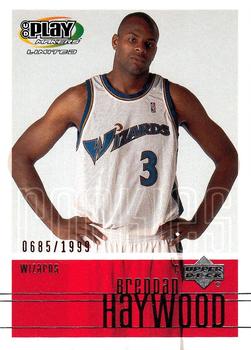 2001-02 UD PlayMakers Limited #111 Brendan Haywood Front