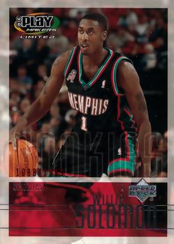 2001-02 UD PlayMakers Limited #128 Will Solomon Front