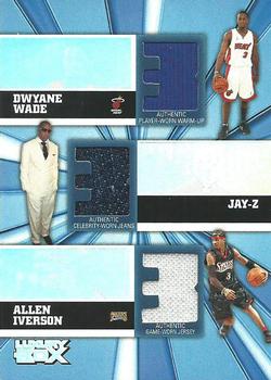 2005-06 Topps Luxury Box - Trinity Triple Relics #TR-WZI Dwyane Wade / Jay-Z / Allen Iverson Front