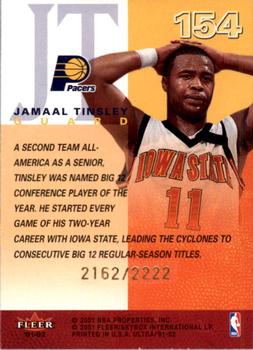 2001-02 Ultra #154 Jamaal Tinsley Back