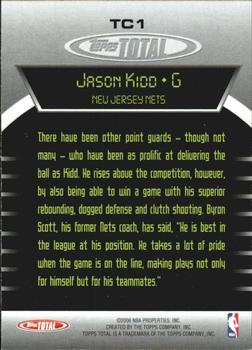 2005-06 Topps Total - Total Competition #TC1 Jason Kidd Back
