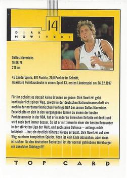 2003 City-Press BBL Playercards - Top Card #NNO Dirk Nowitzki Back