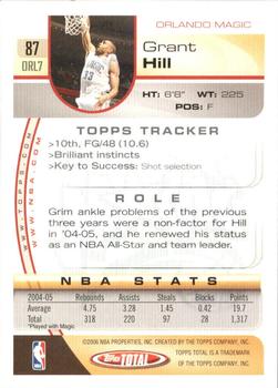 2005-06 Topps Total - Silver #87 Grant Hill Back