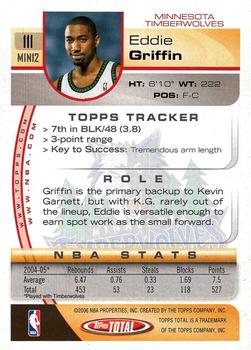 2005-06 Topps Total - Silver #111 Eddie Griffin Back