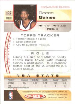 2005-06 Topps Total - Silver #168 Reece Gaines Back