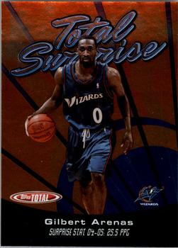 2005-06 Topps Total - Total Surprise #TS2 Gilbert Arenas Front