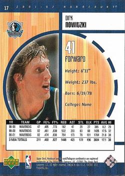 2001-02 Upper Deck Hardcourt #17 Dirk Nowitzki Back