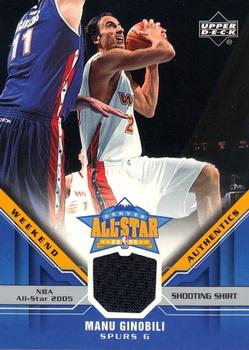 2005-06 Upper Deck - All-Star Weekend Authentics #ASW-MG Manu Ginobili Front