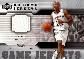 2005-06 Upper Deck - UD Game Jerseys #GJ-BB Bruce Bowen Front