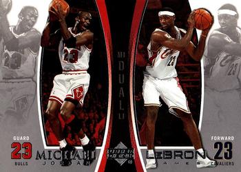 2005-06 Upper Deck - Michael Jordan/LeBron James #LJMJ4 Michael Jordan / LeBron James Front