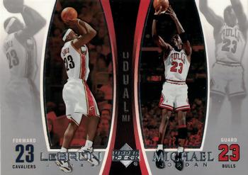 2005-06 Upper Deck - Michael Jordan/LeBron James #LJMJ7 Michael Jordan / LeBron James Front