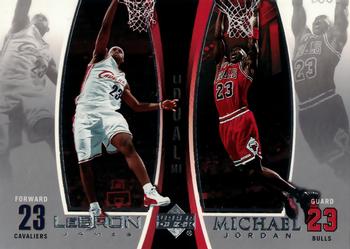 2005-06 Upper Deck - Michael Jordan/LeBron James #LJMJ8 Michael Jordan / LeBron James Front