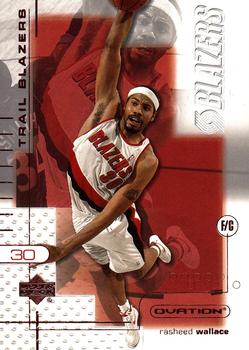 2001-02 Upper Deck Ovation #70 Rasheed Wallace Front