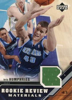 2005-06 Upper Deck - Rookie Review Materials #RRM-KH Kris Humphries Front
