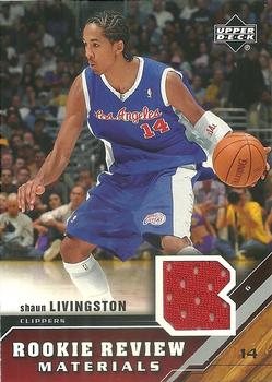 2005-06 Upper Deck - Rookie Review Materials #RRM-SL Shaun Livingston Front