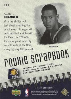 2005-06 Upper Deck - Rookie Scrapbook #RS8 Danny Granger Back