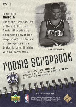 2005-06 Upper Deck - Rookie Scrapbook #RS12 Francisco Garcia Back