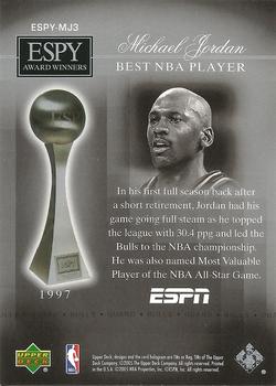 2005-06 Upper Deck ESPN - ESPY Award Winners #ESPY-MJ3 Michael Jordan Back