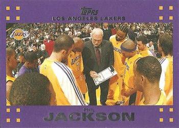 2007 Topps Los Angeles Lakers #LAL15 Phil Jackson Front