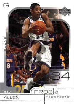 2001-02 Upper Deck Pros & Prospects #45 Ray Allen Front