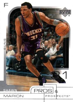 2001-02 Upper Deck Pros & Prospects #65 Shawn Marion Front