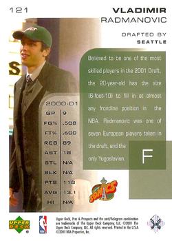 2001-02 Upper Deck Pros & Prospects #121 Vladimir Radmanovic Back