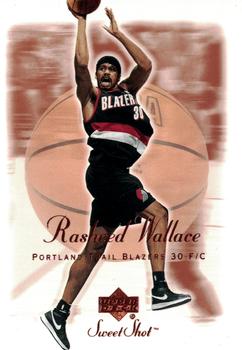 2001-02 Upper Deck Sweet Shot #70 Rasheed Wallace Front
