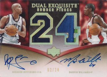 2005-06 Upper Deck Exquisite Collection - Numbers Dual #DN-JW Richard Jefferson / Marvin Williams Front