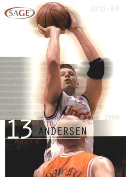 2002 SAGE #1 David Andersen Front