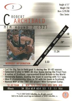 2002 SAGE #2 Robert Archibald Back