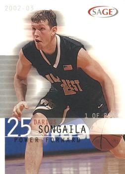 2002 SAGE #28 Darius Songaila Front