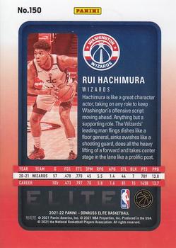 2021-22 Donruss Elite - Orange #150 Rui Hachimura Back