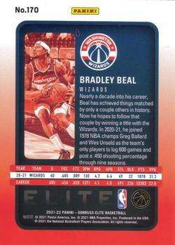 2021-22 Donruss Elite - Orange #170 Bradley Beal Back