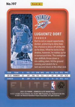 2021-22 Donruss Elite - Orange #197 Luguentz Dort Back