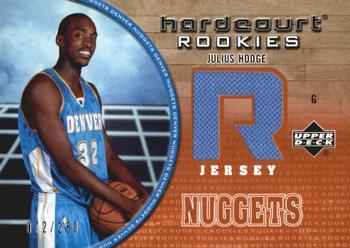 2005-06 Upper Deck Hardcourt - Rookie Jerseys #92-J Julius Hodge Front