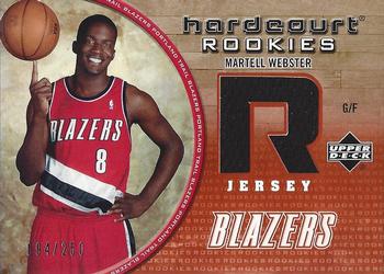 2005-06 Upper Deck Hardcourt - Rookie Jerseys #123-J Martell Webster Front