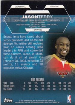 2002-03 Finest #2 Jason Terry Back
