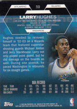 2002-03 Finest #59 Larry Hughes Back